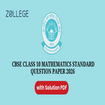 CBSE Class 10 Mathematics Standard Question Paper 2026 with Answer Key and Solution Pdf